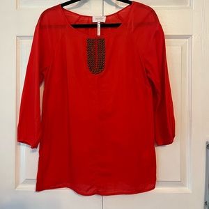 Laundry by Shelli segal tunic blouse size 6 (S)